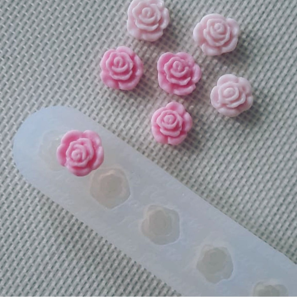 mini 3d roses flower silicone mold spring mold