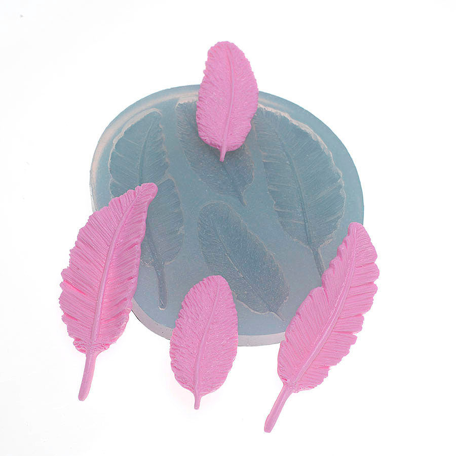 feather plume silicone  mold