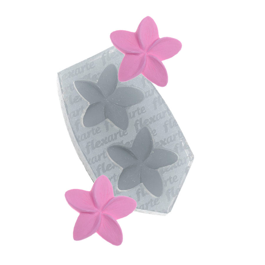 flowers pinwheel with 5 petals silicone mold