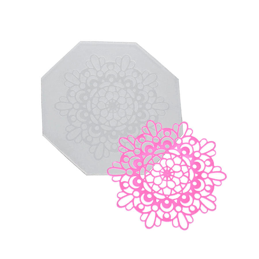 octagonal lace silicone mold