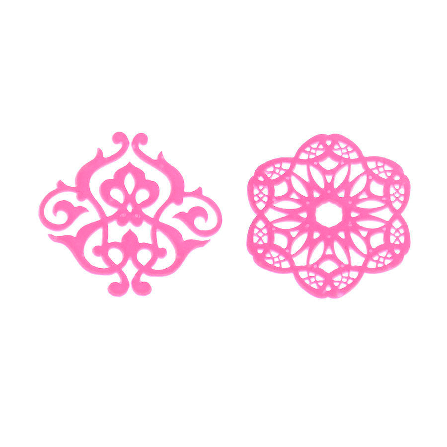 pair of mini laces silicone mold
