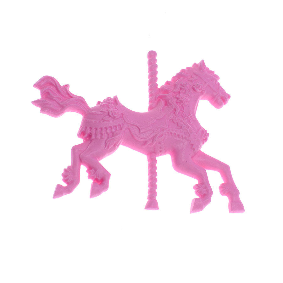 decorated carousel horse (l) silicone mold