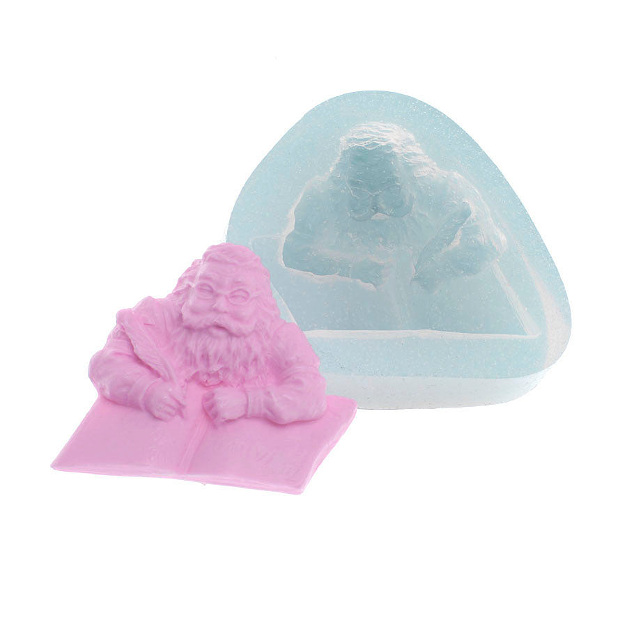 christmas santa claus writer silicone mold