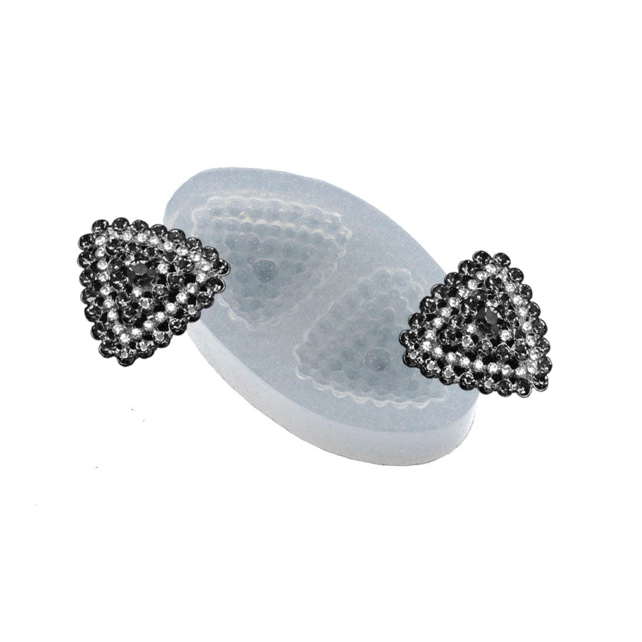 triangular shaped jewel little gems silicone mold