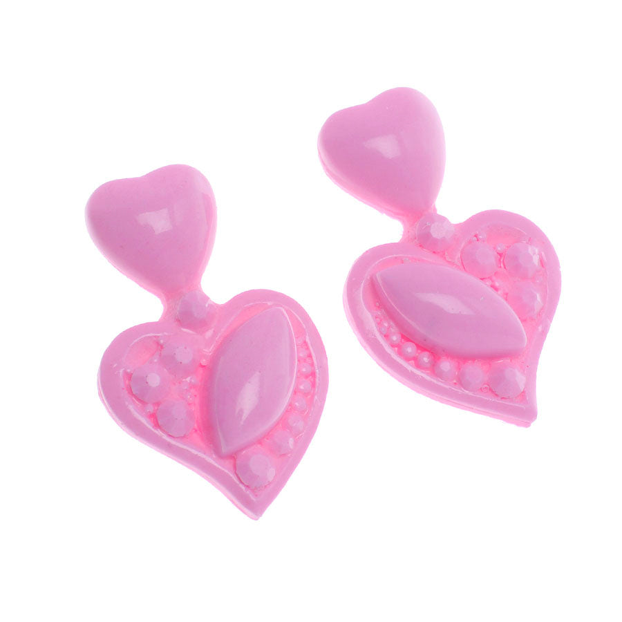 two hearts jewelry silicone mold