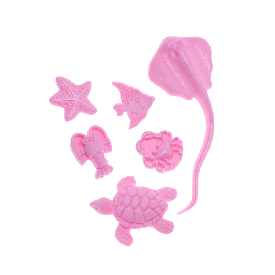 ray lobster turtle star fish crab  silicone mold
