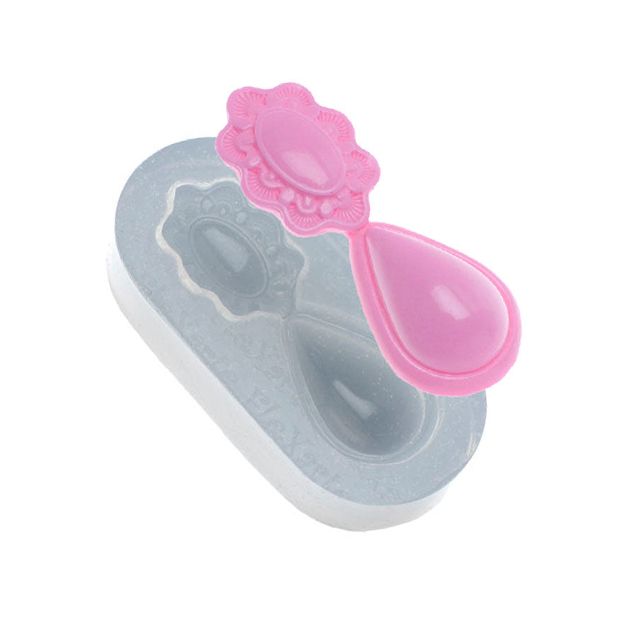 gem drop jewelry silicone mold