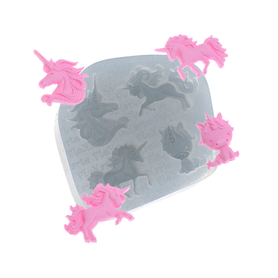 mini unicorns silicone mold