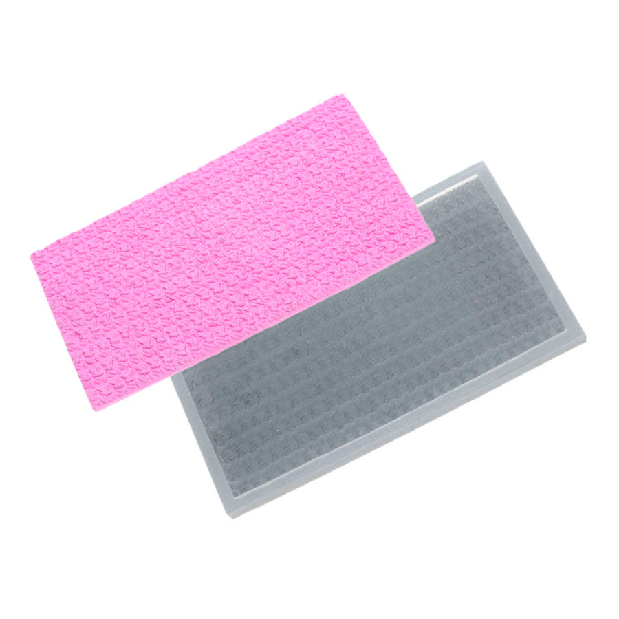 crochet fabric pattern cake texture sheet - rectangular silicone mold