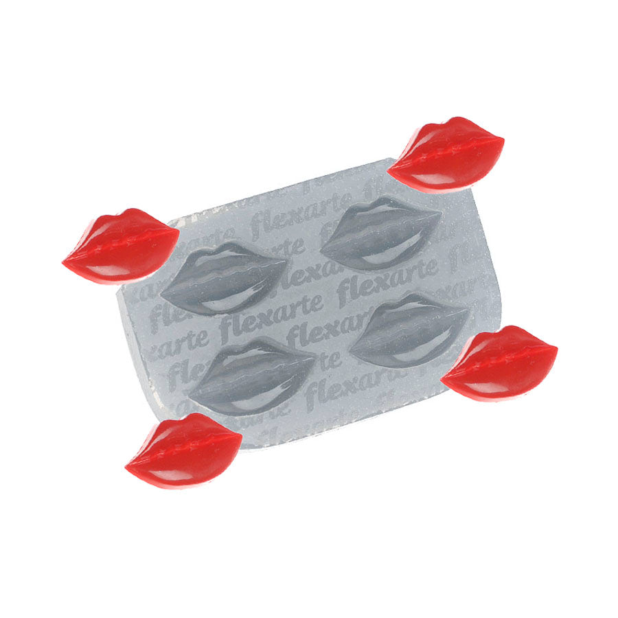 small sexy lips 4-cavity mouth silicone mold