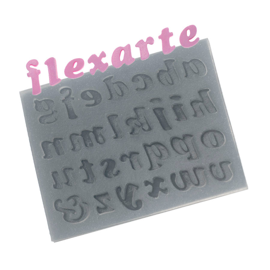small alphabet lowercase letters silicone mold