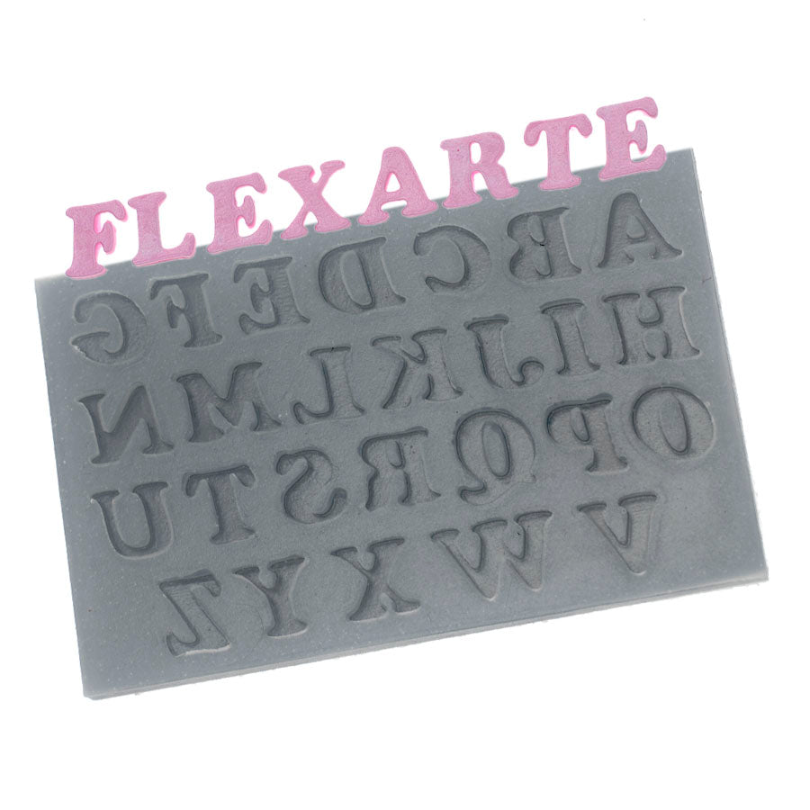 small alphabet capital letters silicone mold
