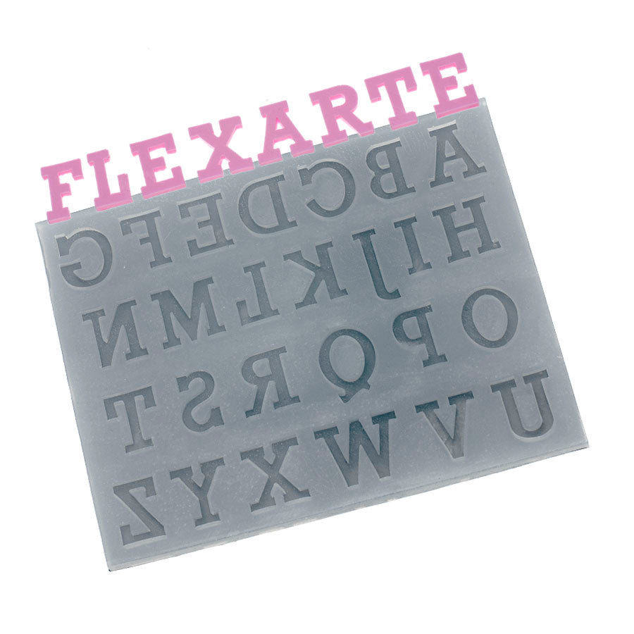 university font alphabet (m) silicone mold