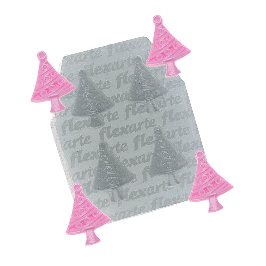 small christmas tree mold 4-cavity