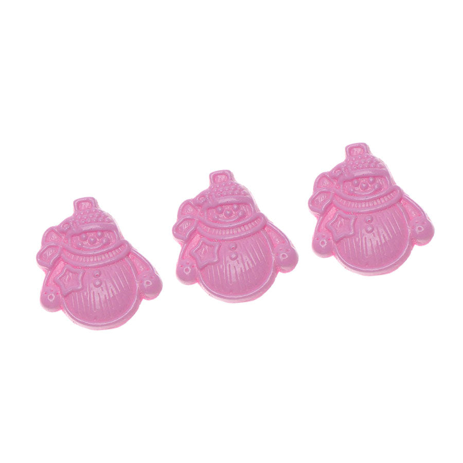 small snowman mold 3-cavity