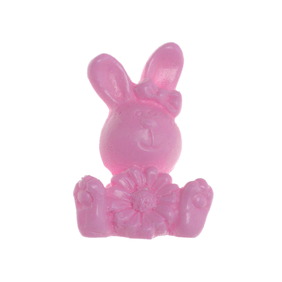 easter bunny with daisy flower silicone mold cute moud
