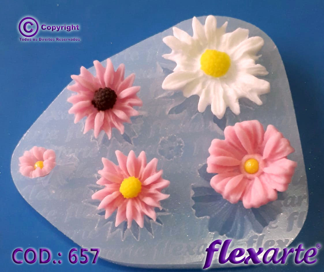 Mini Flowers Silicone Mold for Chocolate Flower Mold for 