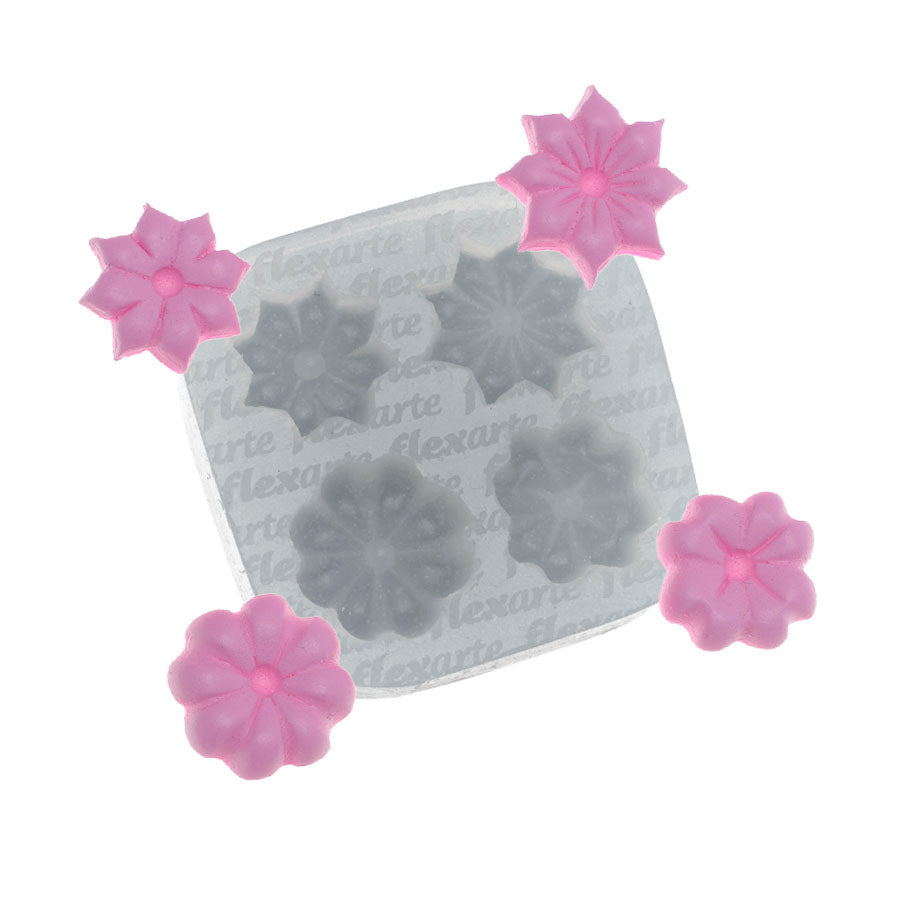 small alettas flowers silicone mold