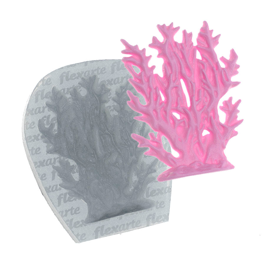 FLEXARTE Coral SeaWide Silicone Mold- Coral Shape Fondant Molds for Chocolate, Chocolates Sea Creatures Sugar Candy, Cake Decoration