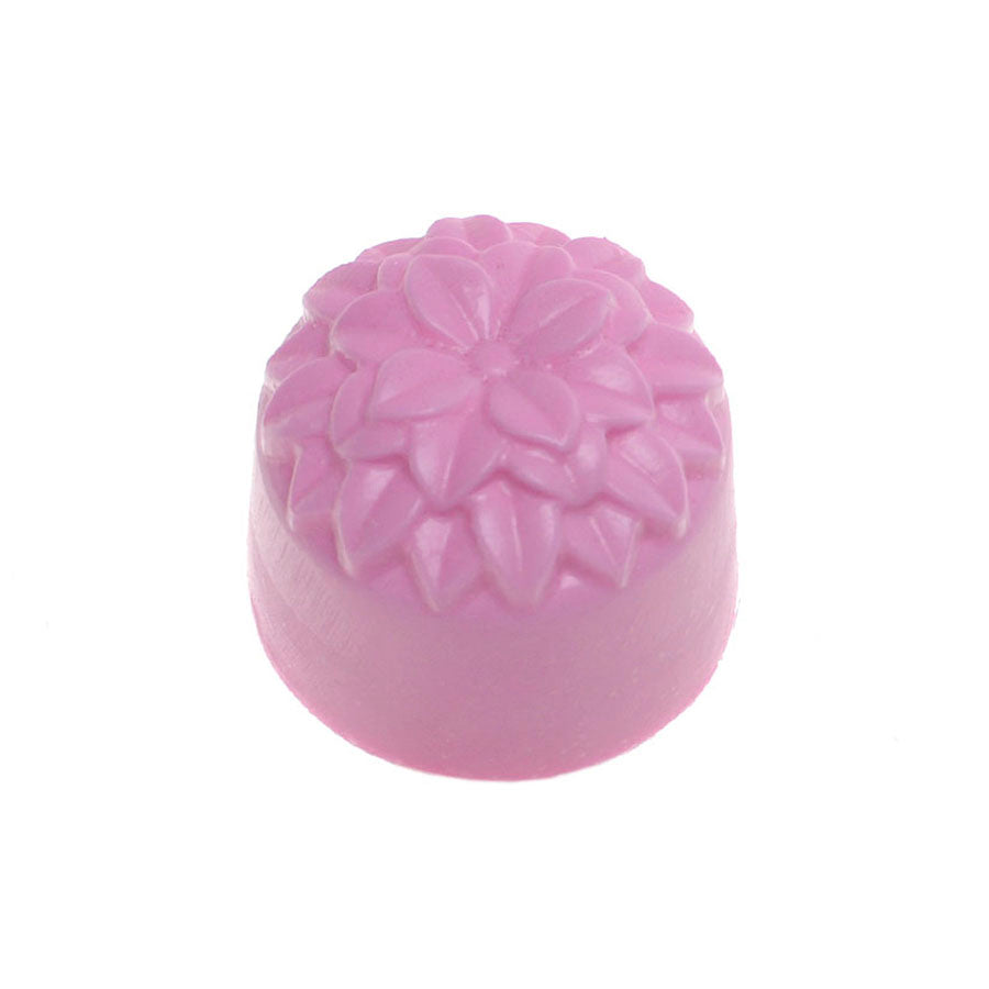 small cake decorated with flowers on top fondant silicone mold - ø 0.99"