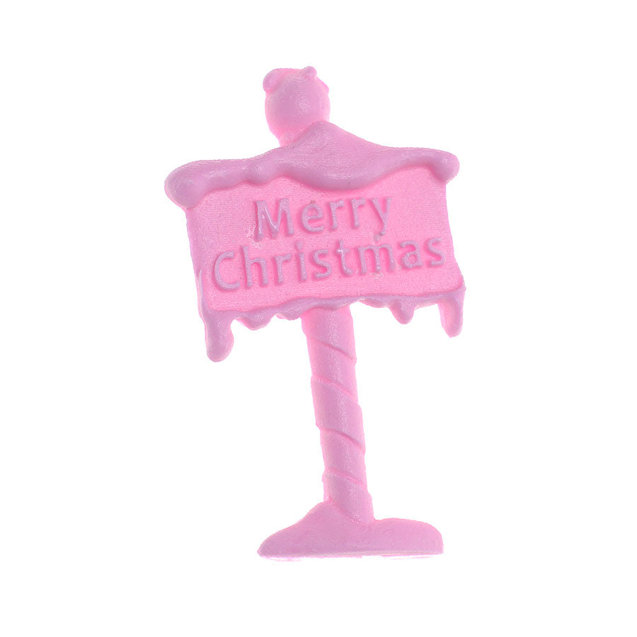 merry christmas sign silicone mold