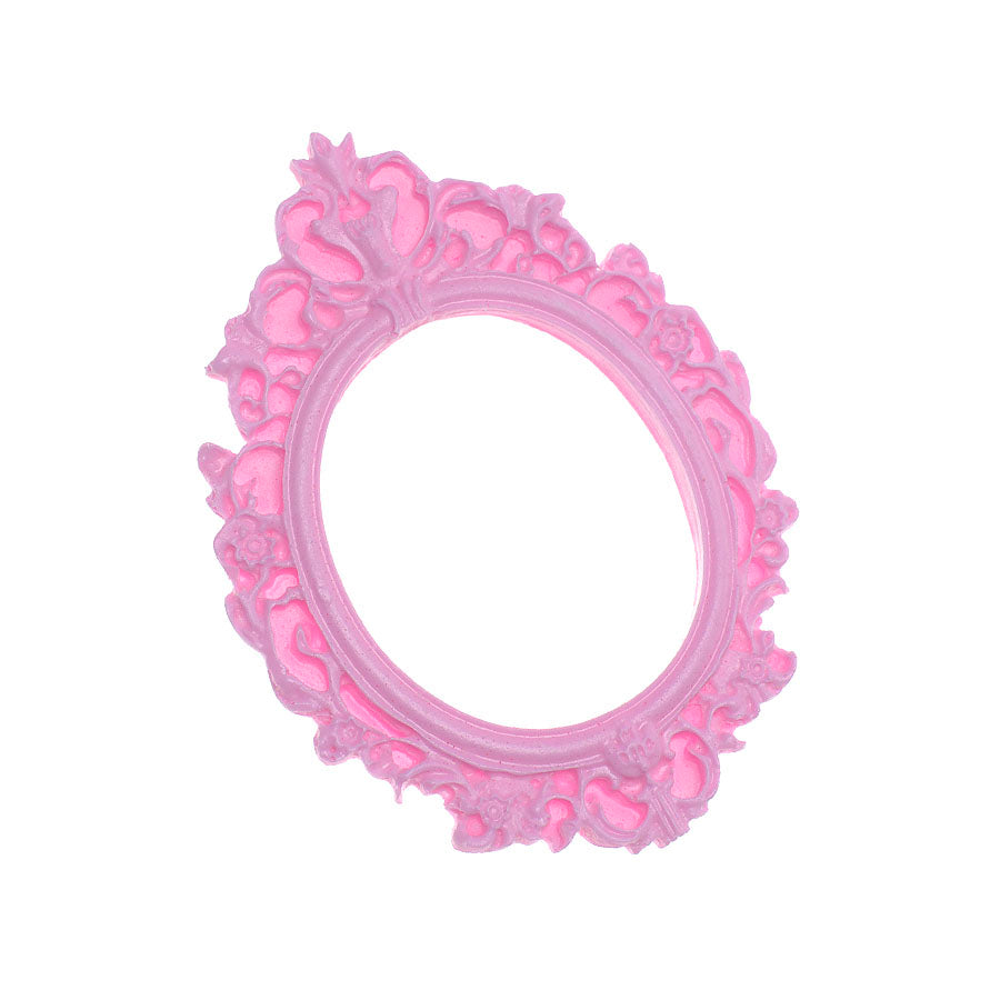 dallas oval frame fondant cake topper cupcake decoration silicone mold