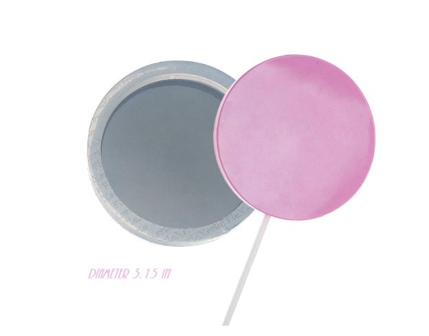 large round lollipop ø 3.15" silicone mold