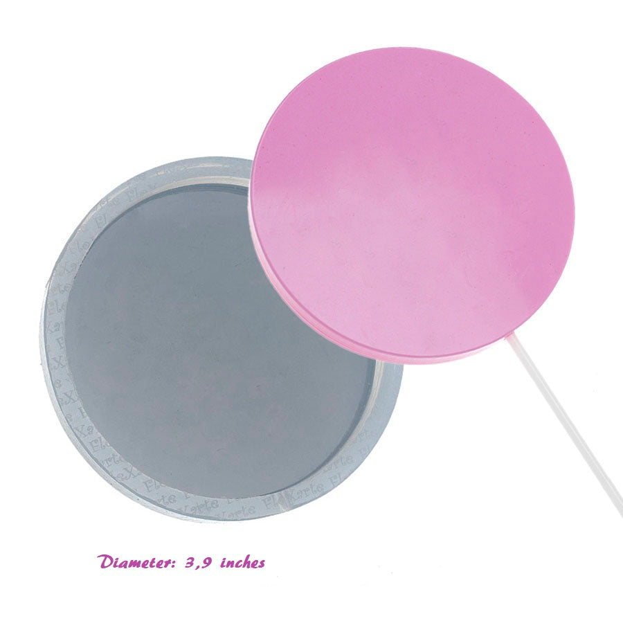 big round lollipop ø 3.94" silicone mold