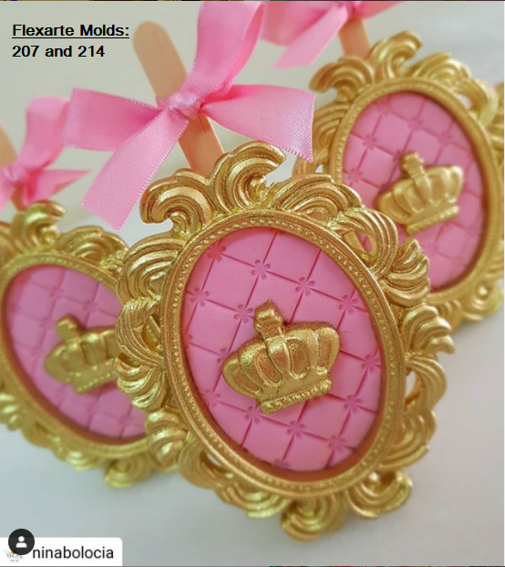 medium royal crown silicone mold