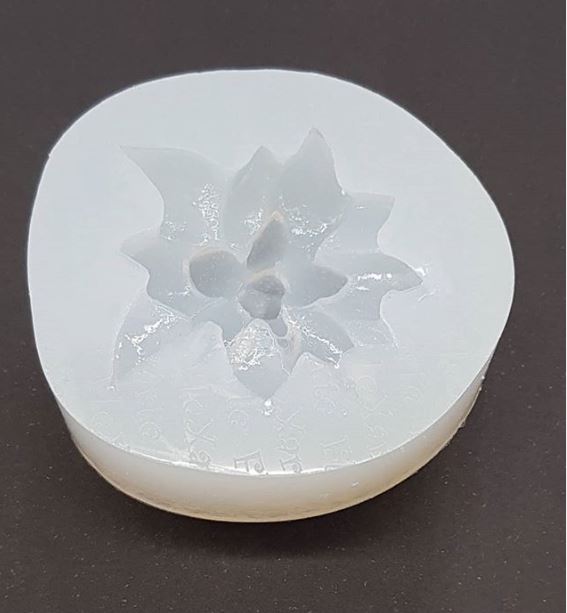 3de succulent zinnia flower silicone mold
