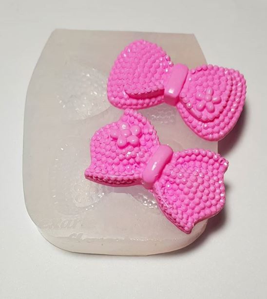 charlotte fancy bow (m) silicone mold