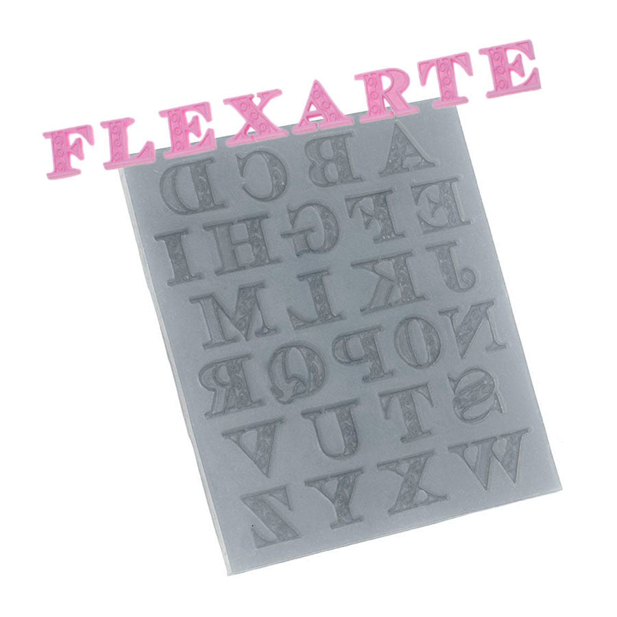 medium alphabet heathcote silicone mold