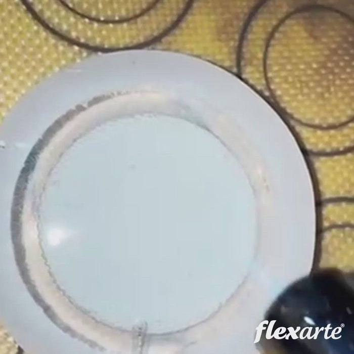 Shaker Lollipop Rattle Round Circle Shape Silicone Mold Isomalt