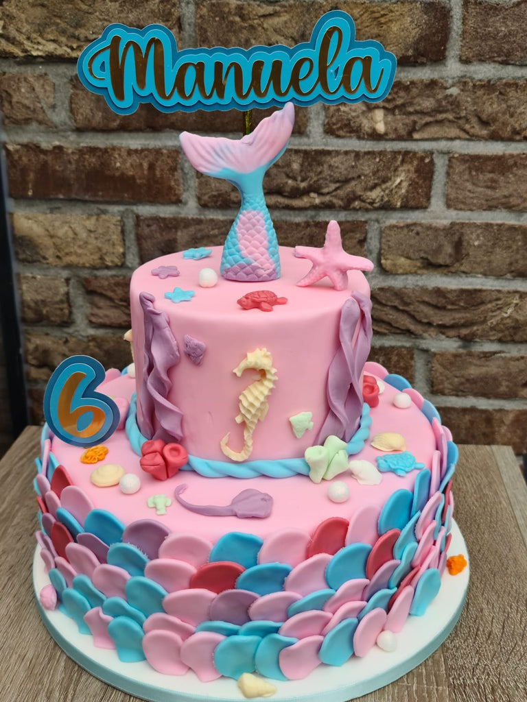 mermaid tail lollipop silicone mold - cake topper mold