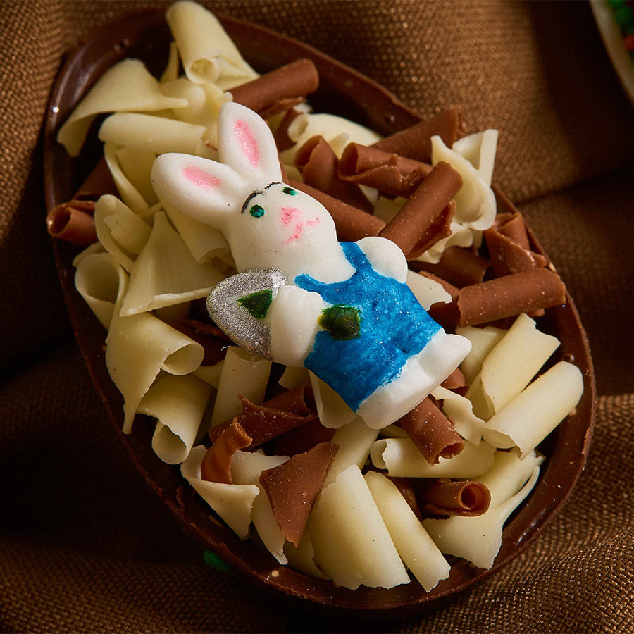 double easter bunny gardener silicone mold - fondant mold cake cupcake decoration chocolate baking moud