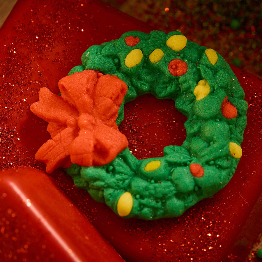 christmas wreath + christmas bell silicone mold