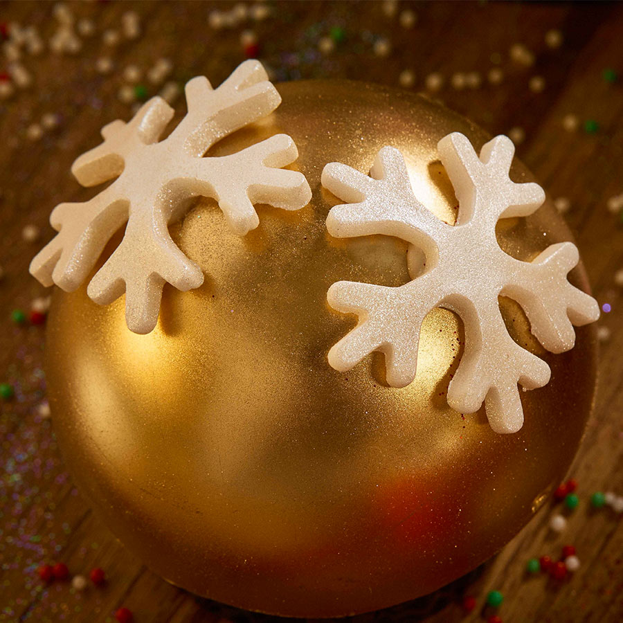 snowflake winter frozen silicone mold