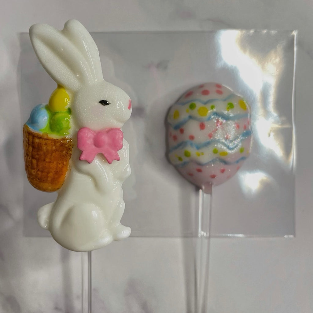 easter crouching bunny (l) silicone mold