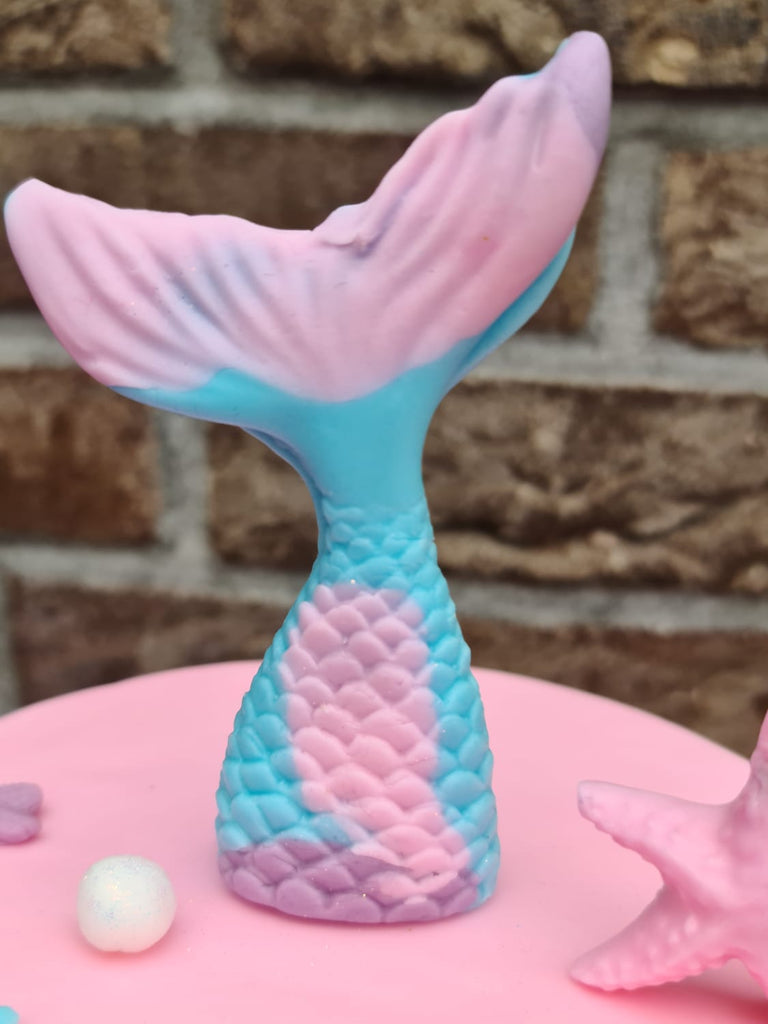 mermaid tail lollipop silicone mold - cake topper mold