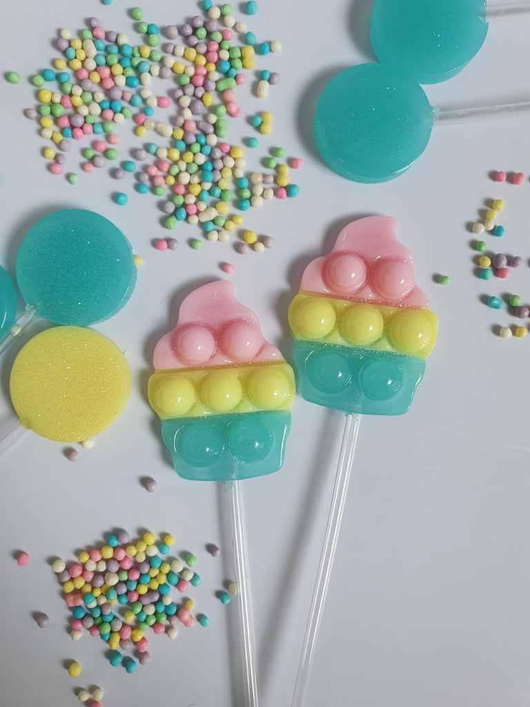 fidget lollipop mold - cupcake shape pop it mold